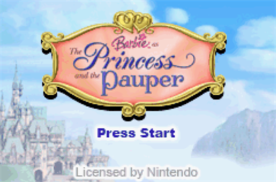 Barbie: The Princess and the Pauper - Screenshot - Game Title (United States) - 1038x687