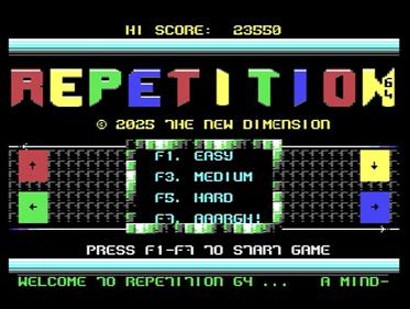 Repetition 64 - Screenshot - Game Title (null) - 628x472