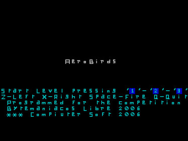 AeroBirds - Screenshot - Game Select (null) - 512x384