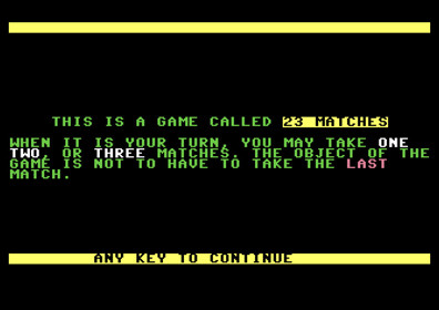 23 Matches (-) - Screenshot - Game Title (null) - 1000x708