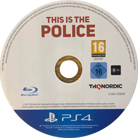 This Is the Police - Disc (World) - 1050x1050