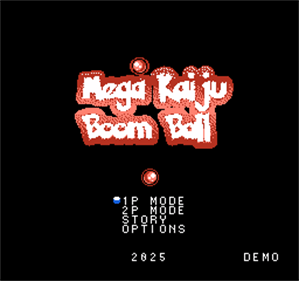 Mega Kaiju Boom Ball - Screenshot - Game Title (World) - 256x240