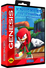 Knuckles the Echidna in Sonic the Hedgehog - Box - 3D (North America) - 759x1134