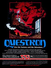 Questron: A Fantasy Adventure Game - Advertisement Flyer - Front (North America) - 2408x3208