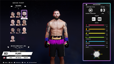 Undisputed - Screenshot - Game Select (World) - 3840x2160