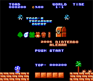 Toad's Treasure Quest - Screenshot - Game Title (null) - 256x224