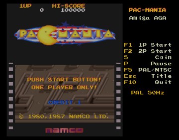 Pacmania AGA - Screenshot - Game Title (null) - 692x540