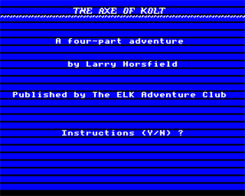 The Axe of Kolt - Screenshot - Game Title (null) - 640x512