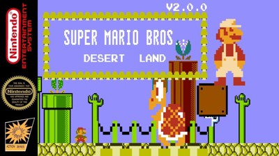Super Mario Bros.: Desert Land - Fanart - Box - Front (null) - 1280x720