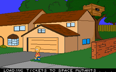 The Simpsons: Bart's House of Weirdness - Screenshot - Gameplay (null) - 320x200