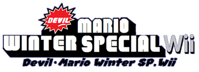 Devil Mario Winter Special Wii - Clear Logo (World) - 452x164