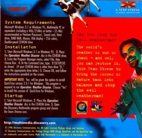 Operation: Weather Disaster - Box - Back (North America) - 800x777