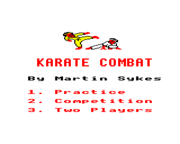 Karate Combat - Screenshot - Game Select (null) - 320x256