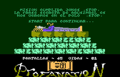 Abu Simbel Profanation - Screenshot - Game Over (null) - 1344x864