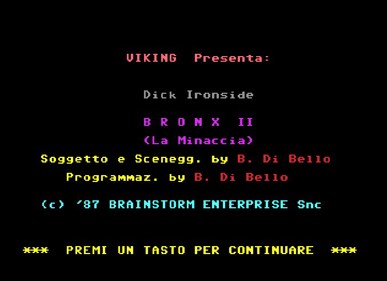 Dick Ironside: Bronx II La Minaccia - Screenshot - Game Title (null) - 677x491