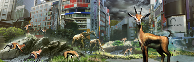 Tokyo Jungle Recompiled - Fanart - Background (null) - 3840x1240