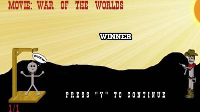 Hang 'em High: A Hangman Game - Screenshot - Game Over (World) - 1000x562