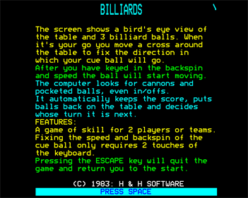 Billiards - Screenshot - Game Title (null) - 640x512