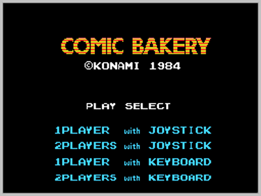 Comic Bakery (Opcode) - Screenshot - Game Title (World) - 256x192