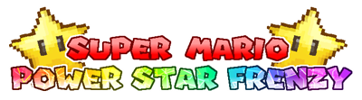 Super Mario Power Star Frenzy - Clear Logo (World) - 719x201