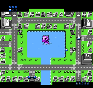 Mega Kaiju Boom Ball - Screenshot - Gameplay (World) - 256x240