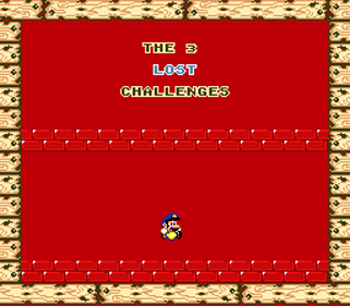 The 3 Lost Challenges - Screenshot - Game Title (World) - 256x224
