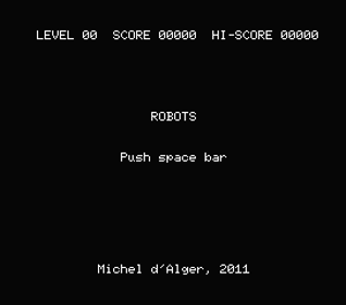 Robots (MSXdev2011) - Screenshot - Game Title (World) - 272x240