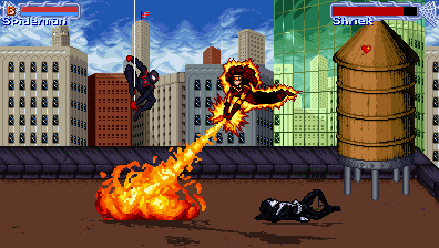 Illustration of Spider-Man and Venom: Maximum Carnage