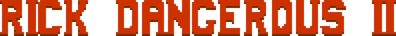 Rick Dangerous 2 - Clear Logo (World) - 1980x180