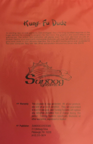 Kung-Fu Dude - Advertisement Flyer - Back (World) - 520x800