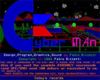 Cyber Man - Screenshot - Game Title (World) - 320x256