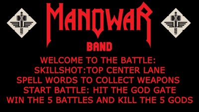 Manowar Band - Arcade - Controls Information (null) - 1920x1080