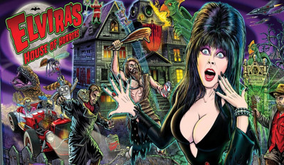 Elvira's House of Horrors - Arcade - Marquee (null) - 1294x755