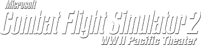 Microsoft Combat Flight Simulator 2: WW II Pacific Theater - Clear Logo (North America) - 400x90