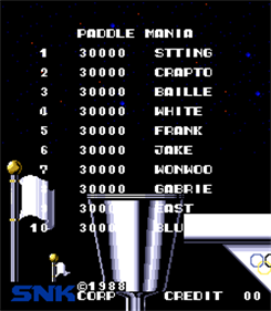 Paddle Mania - Screenshot - High Scores (null) - 224x256