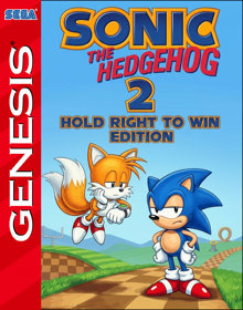 Sonic the Hedgehog 2: Hold Right to Win Edition - Fanart - Box - Front (World) - 798x1016