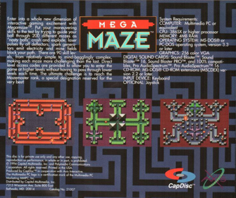 Mega Maze - Box - Back (North America) - 734x615