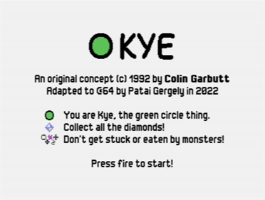 Kye - Screenshot - Game Title (null) - 699x528