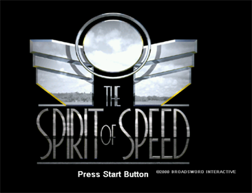 Spirit of Speed 1937 - Screenshot - Game Title (Japan) - 1364x1045