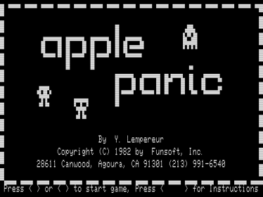Apple Panic - Screenshot - Game Title (North America) - 512x384