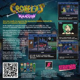 Cronela´s Mansion - Fanart - Box - Back (North America) - 680x678