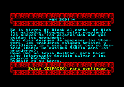 Ah Bod!! - Screenshot - Game Title (null) - 384x270