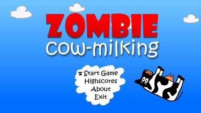 Zombie Cow-Milking - Screenshot - Game Title (World) - 1000x562