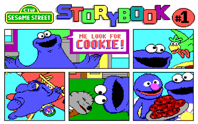 Sesame Street Storybook #1: "Me Look for Cookie." - Screenshot - Game Title (null) - 320x200