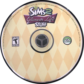 The Sims 2: Glamour Life Stuff - Disc (North America) - 1005x1002