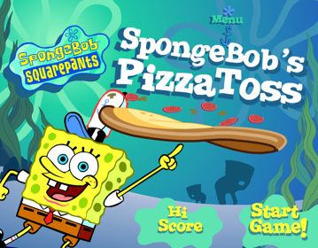 SpongeBob SquarePants: Pizza Toss - Screenshot - Game Title (United States) - 640x500