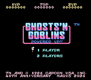 Ghosts 'n Goblins: Powered Up!! - Screenshot - Game Title (null) - 256x224