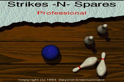 Strikes -N- Spares Professional - Screenshot - Game Title (null) - 698x464