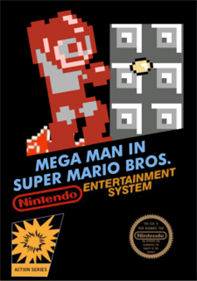 Megaman in SMB1 - Fanart - Box - Front (null) - 225x320