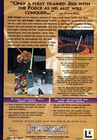 Star Wars: Jedi Knight - Box - Back (World) - 374x542